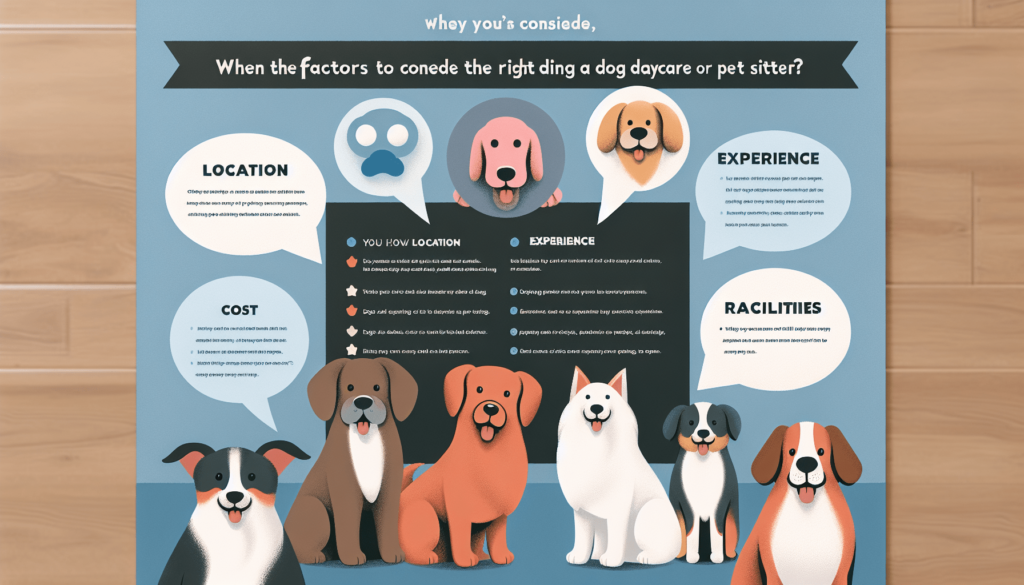 What To Consider When Choosing A Dog Daycare Or Pet Sitter