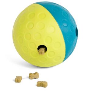 Outward Hound by Nina Ottosson Treat Tumble Interactive Puzzle Ball Dog Toy, Level 1 Beginner, Blue, Small