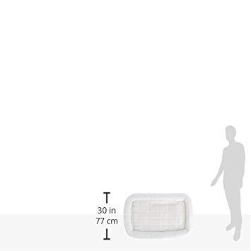 Cozy White Fleece Dog Bed with Bolster, Fits 36-Inch Crates, Washable - Image 7