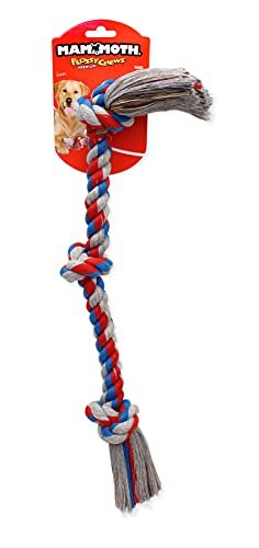 Mammoth Flossy Chews Rope Toy – Durable Tug for Dogs, Cotton-Poly, Fun Colors - Image 2