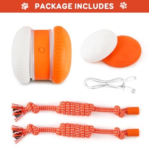 Interactive Electric Dog Ball - Motion-Activated Toy for All Dogs (Orange-Red) - Image 6