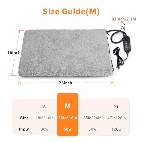 "SHU UFANRO Heated Dog Bed - Adjustable Temps, Timer & Auto Shut-Off" - Image 7