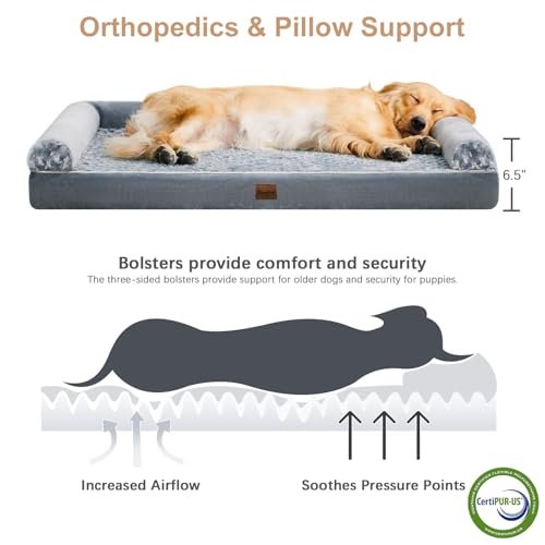 Orthopedic Dog Bed for Large Dogs - Waterproof, Washable, Comfy Couch - Image 3