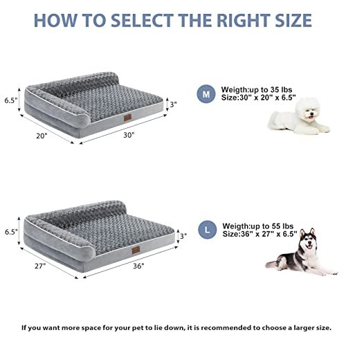 Orthopedic Waterproof Dog Bed for Large Dogs - Washable Cover, Non-Skid - Image 4
