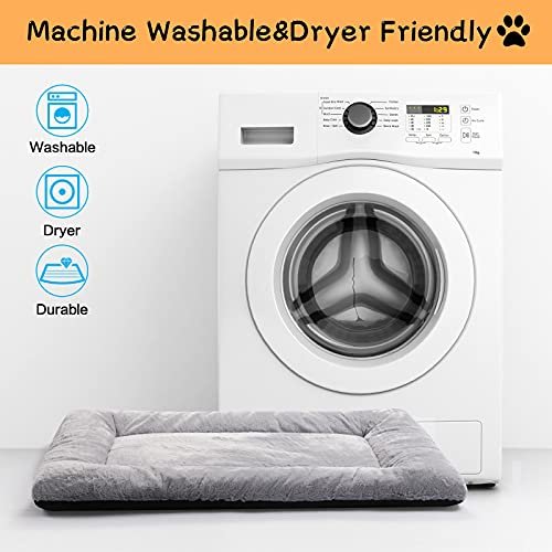 "Ultra Soft Washable Dog Crate Pad, Non-Slip Mat for Medium/Large Dogs, 36in" - Image 5