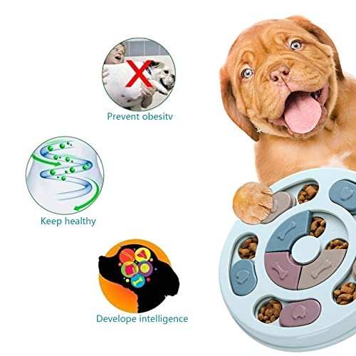 Interactive Dog Puzzle Toy - Blue Feeder for IQ Training & Mental Enrichment - Image 5