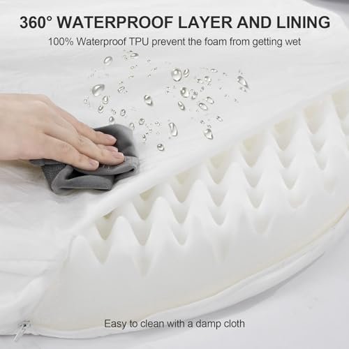 Orthopedic Dog Bed XL: 3.7" Foam, Washable Cover, Waterproof, Cozy Design - Image 7