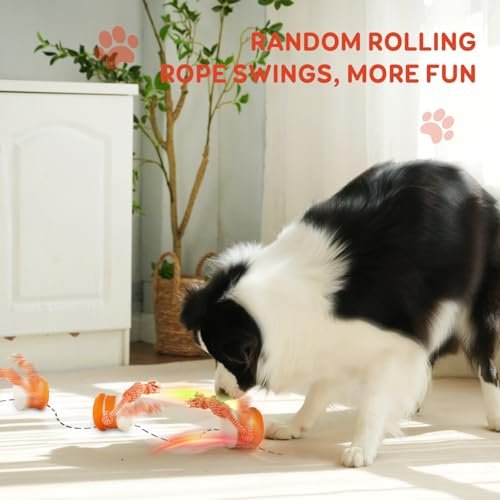 Interactive Electric Dog Ball - Motion-Activated Toy for All Dogs (Orange-Red) - Image 2