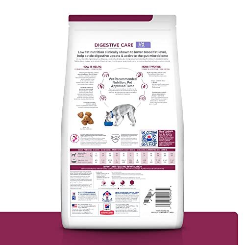 Hill's Prescription Diet i/d Low Fat Digestive Care Chicken Flavor Dry Dog Food, Veterinary Diet, 17.6 lb. Bag