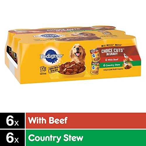 PEDIGREE Wet Dog Food Variety Pack, Beef & Country Stew, 13.2oz, 12 Cans - Image 2