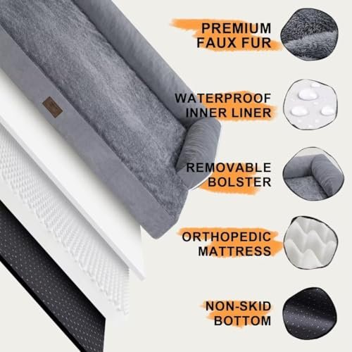 Orthopedic Large Dog Bed - Waterproof, Washable, Memory Foam Sofa - Image 5