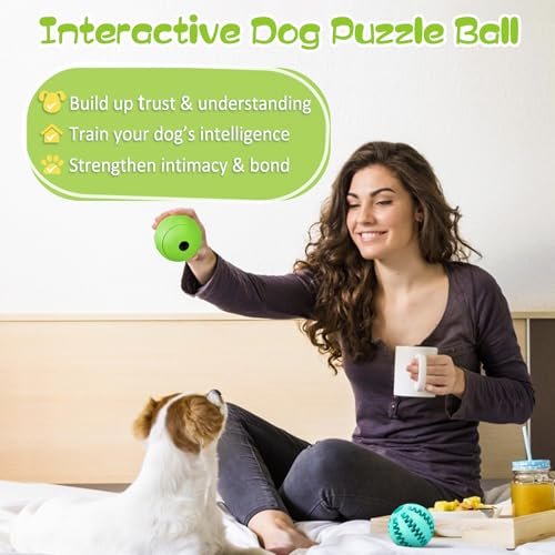 Interactive Dog Puzzle Toys 2-Pack - Treat Dispenser & Slow Feeder, Durable - Image 5