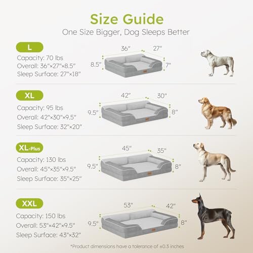 Orthopedic XL Dog Bed with Cooling Gel Foam, Washable Cover, Bonus Toy - Image 7