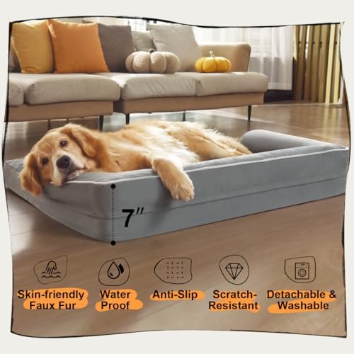 Orthopedic Large Dog Bed - Waterproof, Washable, Memory Foam Sofa - Image 6