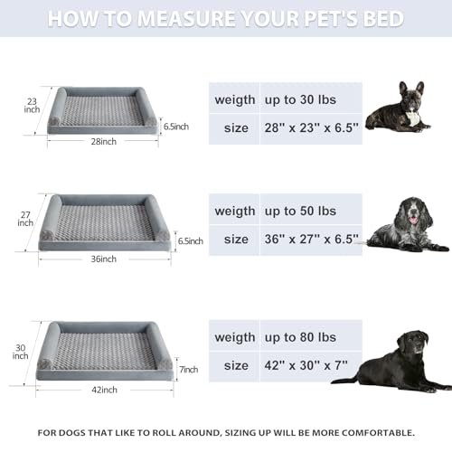 Orthopedic Dog Bed for Large Dogs - Waterproof, Washable, Comfy Couch - Image 6