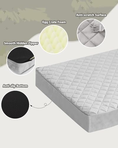 NUPIDA XL Orthopedic Dog Bed – Waterproof, Washable, Non-Slip Crate Mat - Image 5