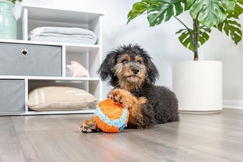 Chuckit Indoor Dog Ball - Soft, Durable Plush Toy for Small Breeds, 4.75", Orange - Image 4