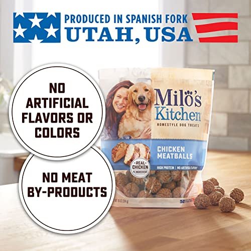 Milo's Kitchen Chicken Meatball Dog Treats, 18oz, High Protein, Natural - Image 5