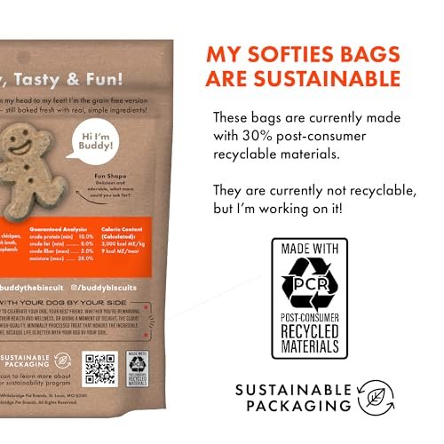 Buddy Biscuit Softies Grain-Free Peanut Butter Dog Treats, USA Baked, 5 oz - Image 6