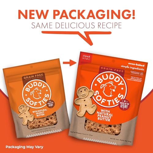 Buddy Biscuit Softies Grain-Free Peanut Butter Dog Treats, USA Baked, 5 oz - Image 2