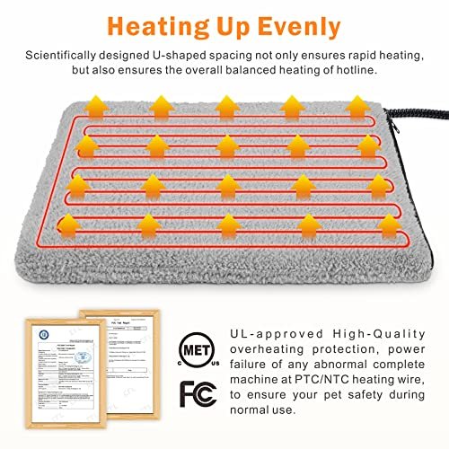 "SHU UFANRO Heated Dog Bed - Adjustable Temps, Timer & Auto Shut-Off" - Image 2
