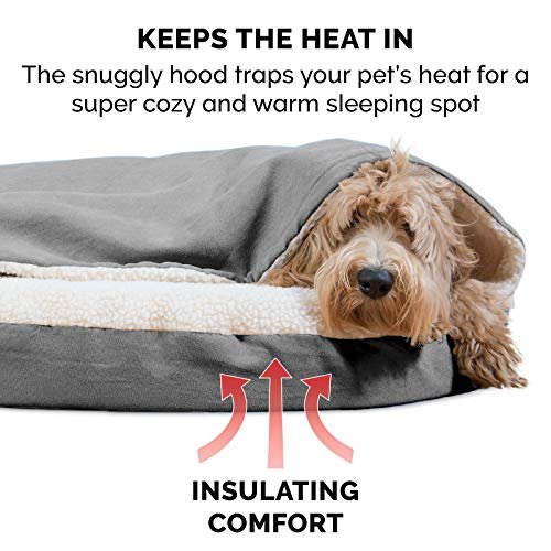 Cozy 26" Orthopedic Dog Bed for Small/Medium Dogs, Washable Cover, Gray - Image 5