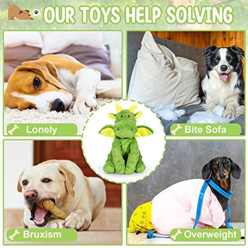 Durable Plush Squeaky Dog Toys with Crinkle Paper for All Dog Sizes - Image 5