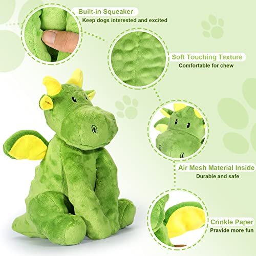 Durable Plush Squeaky Dog Toys with Crinkle Paper for All Dog Sizes - Image 2
