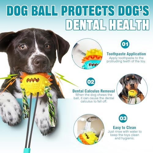 Indestructible Dog Chew Toy for Aggressive Chewers - Tug, Puzzle, Treat Fun - Image 5