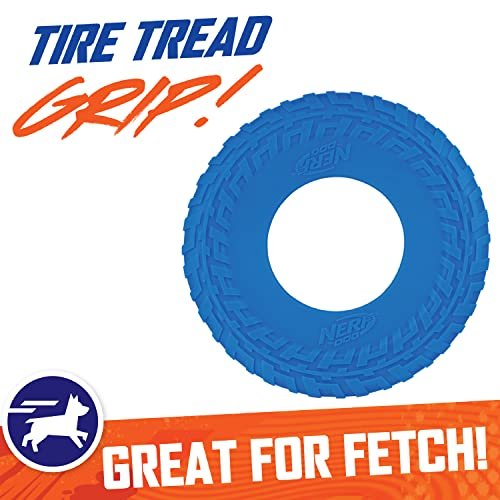 Durable Nerf Dog Rubber Tire Flyer - Floating 10" Disc for Active Play - Image 3
