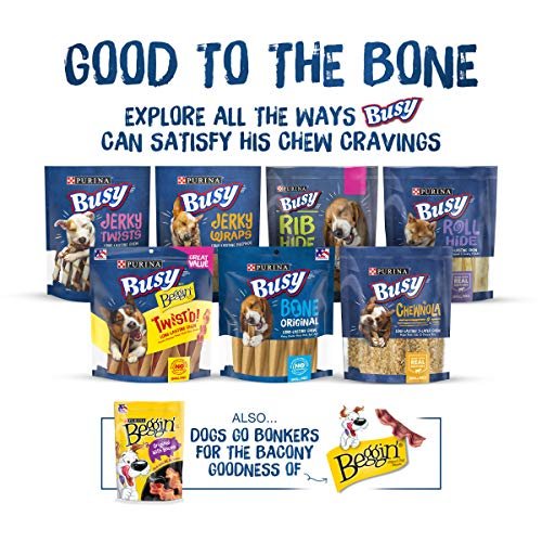 Purina Busy Bone Dog Chews, Peanut Butter, Small/Medium Breeds, 10ct Pouch - Image 7