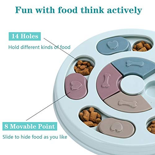 Interactive Dog Puzzle Toy - Blue Feeder for IQ Training & Mental Enrichment - Image 2