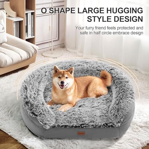 Orthopedic Dog Bed XL: 3.7" Foam, Washable Cover, Waterproof, Cozy Design - Image 2