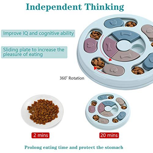 Interactive Dog Puzzle Toy - Blue Feeder for IQ Training & Mental Enrichment - Image 4