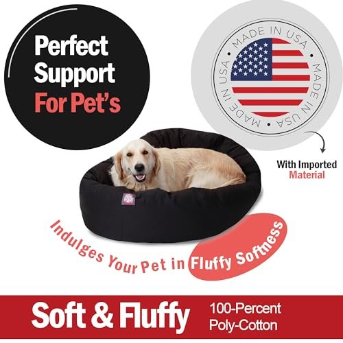 Majestic Pet 40" Calming Donut Dog Bed – Large, Washable & Spine Support - Image 2
