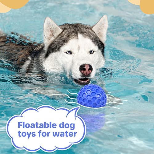 Indestructible Squeaky Dog Toy Ball – Tough, Teeth Cleaning, Large Breeds - Image 8