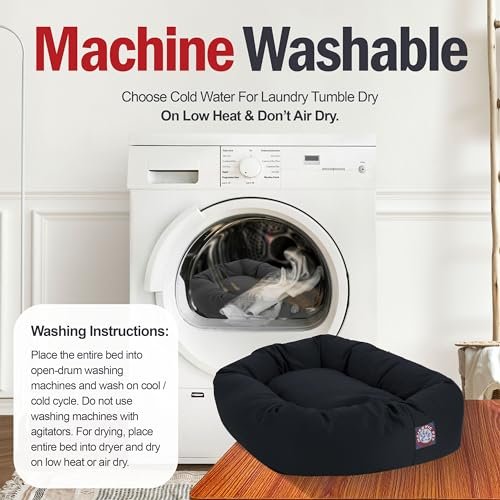 Majestic Pet 40" Calming Donut Dog Bed – Large, Washable & Spine Support - Image 4