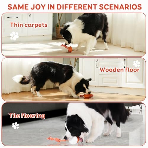 Interactive Electric Dog Ball - Motion-Activated Toy for All Dogs (Orange-Red) - Image 5