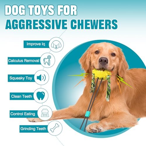 Indestructible Dog Chew Toy for Aggressive Chewers - Tug, Puzzle, Treat Fun - Image 6