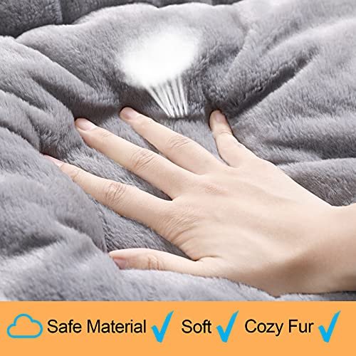 "Ultra Soft Washable Dog Crate Pad, Non-Slip Mat for Medium/Large Dogs, 36in" - Image 4