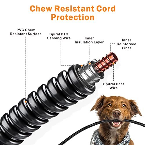 "SHU UFANRO Heated Dog Bed - Adjustable Temps, Timer & Auto Shut-Off" - Image 8