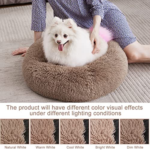 Orthopedic Donut Dog Bed - Ultra Soft, Washable, Round Cushion for Pets - Image 5