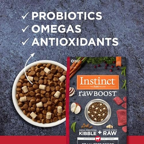 High-Protein Instinct Raw Boost Beef Dry Dog Food, Grain-Free, 20 lb Bag - Image 9