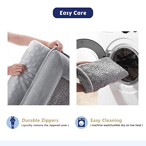 Orthopedic Dog Sofa Bed Large - Washable Cover, Egg Foam, Waterproof, Non-Slip - Image 5