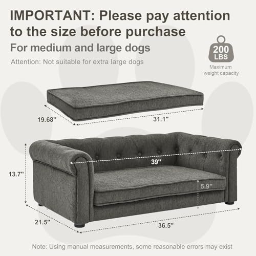 Luxury Memory Foam Dog Sofa Bed for Large Dogs, Washable & Durable Design - Image 2