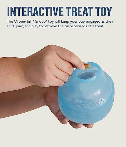 Interactive Treat Dispensing Dog Toy - Large, Blue, Fun & Engaging Play - Image 2