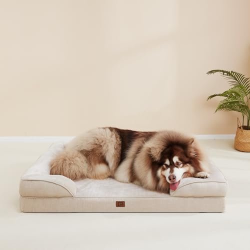 Orthopedic XL Dog Bed with Memory Foam, Waterproof Cover & Non-Slip Base - Image 7