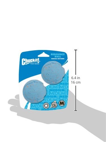 Chuckit Rebounce Dog Balls - Durable Rubber Fetch Toys for Medium Dogs, 2-Pack - Image 3