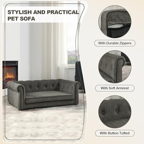 Luxury Memory Foam Dog Sofa Bed for Large Dogs, Washable & Durable Design - Image 4