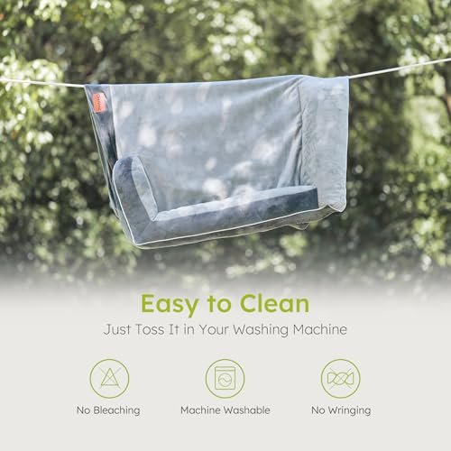 Orthopedic XL Dog Bed with Cooling Memory Foam, Washable Cover, Dark Gray - Image 9